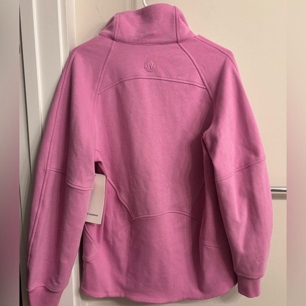NWT Lululemon Scuba Oversized Funnel Neck Half Zip Dahlia Mauve XS/ S - Picture 4 of 7
